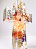 Floral Resin Cross