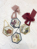 Add-On Pressed Glass Flower Ornament  image 0